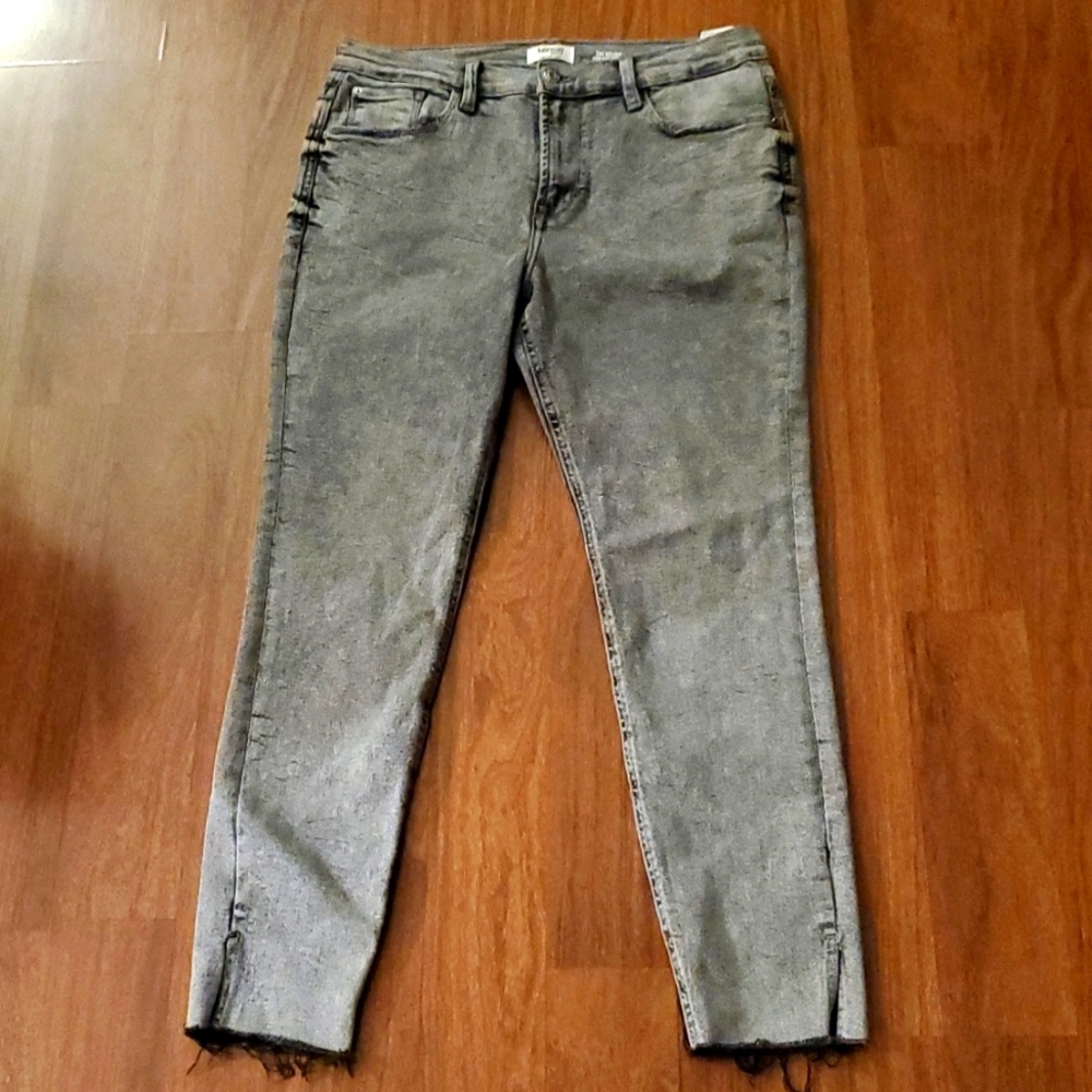 Kensie The Kelsey Vintage Luxe High Rise Skinny Charcoal Women's Jeans - 12 / 31